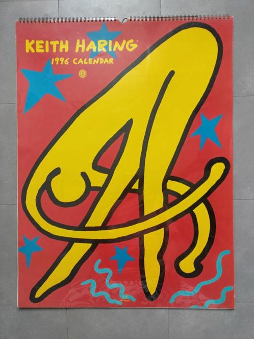 Calendrier XXL Keith Haring 1996 ! (65 x 48 cm), Collections, Collections Autre, Comme neuf, Enlèvement ou Envoi