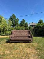 Stijlvolle Vintage Bruine Zetel Comfortabel en Elegant, Ophalen, Zo goed als nieuw