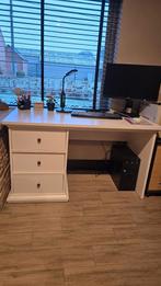Landelijke bureau in het wit met schuiven, Huis en Inrichting, Ophalen, Bureau