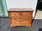 Houten Commode met Marmer, Antiek en Kunst, Ophalen