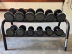 Technogym halters, Sport en Fitness, Fitnessmaterialen, Ophalen, Zo goed als nieuw, Buik, Dumbbell