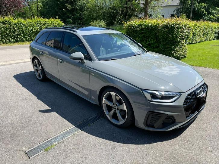 Audi A4 35TDI S-line, Auto's, Audi, Particulier, A4, Achteruitrijcamera, Diesel, Euro 6, Break, 5 deurs, Automaat, Grijs, Leder