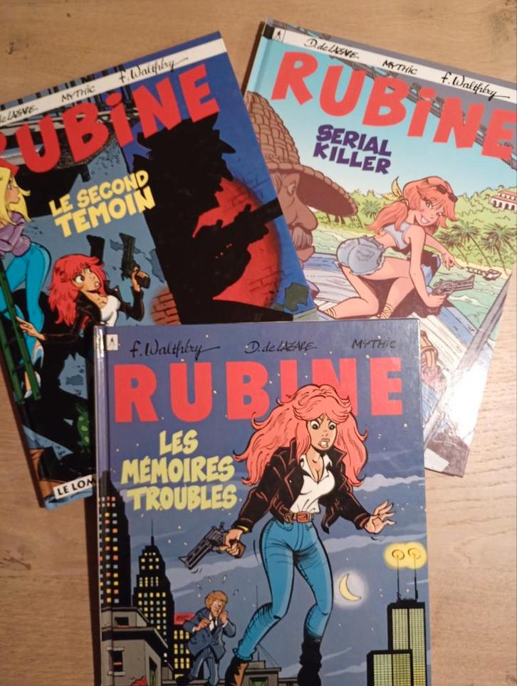 Lot Rubine 1, 3 & 4 Walthery de Lazare Mythic EO TBE, Boeken, Stripverhalen, Zo goed als nieuw, Meerdere stripboeken, Ophalen of Verzenden