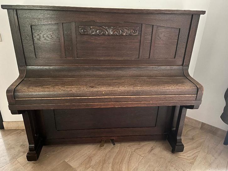 Piano droit, Musique & Instruments, Pianos, Utilisé, Piano, Brun, Enlèvement