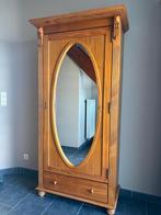 Halkast met spiegel in grenen, Ophalen, 50 tot 100 cm, Zo goed als nieuw, 25 tot 50 cm