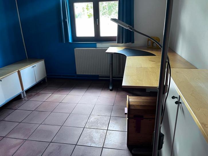 Ikea bureau + kasten in zijn totaliteit, Huis en Inrichting, Bureaus, Gebruikt, Bureau, Ophalen
