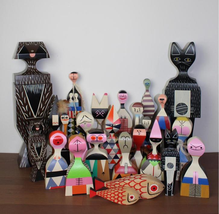 60x Vitra Wooden Dolls - Diverse Varianten, Huis en Inrichting, Woonaccessoires | Overige
