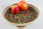 Grote vintage fruitschaal op voet – H. Bequet - Quaregnon, Antiek en Kunst, Ophalen of Verzenden
