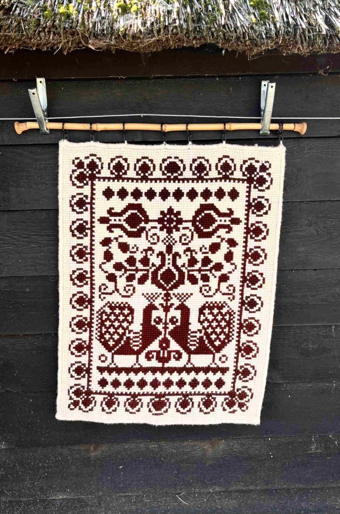 Wandkleed  geborduurd  89/69, Maison & Meubles, Accessoires pour la Maison | Décorations murale, Utilisé, Enlèvement ou Envoi