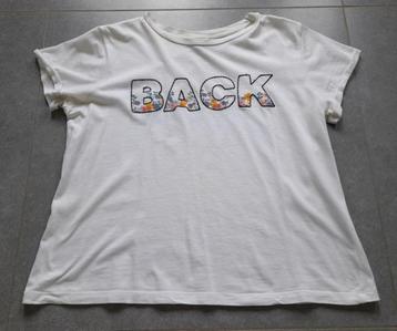 Witte T-shirt BACK beschikbaar voor biedingen