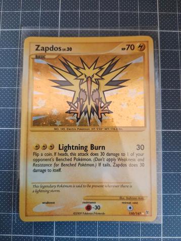 Zapdos supreme victors holo, Enlèvement ou Envoi, Comme neuf, Booster