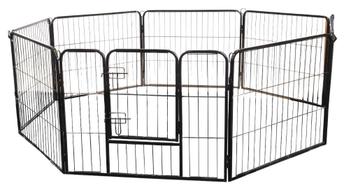 Puppyren Robuust 8Delig Zwart Medium 79x80cm beschikbaar voor biedingen