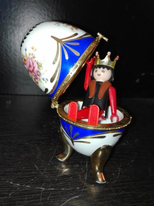 283) Mooi ei (wellicht een echt nagemaakt faberge ei), Antiek en Kunst, Kunst | Beelden en Houtsnijwerken, Ophalen of Verzenden