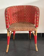 Rieten stoel, Huis en Inrichting, Stoelen, Ophalen, Zo goed als nieuw, Rood