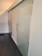 Melkglazen schuifdeuren (5) 215 cm op 93 cm merk MIG, Doe-het-zelf en Bouw, Deuren en Vliegenramen, Ophalen