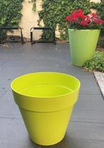 Diverse kwalitatieve bloembakken, kunststof, groen en rood!, Rond, Jardin, Synthétique, Enlèvement