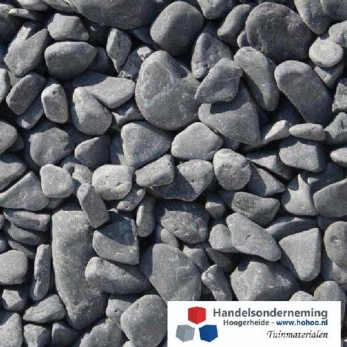 Nordic grey grind afgeronde grijs antraciet siergrind tuin, Jardin & Terrasse, Gravier, Rochers & Caillasse, Neuf, Gravier, Anthracite