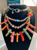 Handgemaakte ketting, Handtassen en Accessoires, Ophalen of Verzenden, Zo goed als nieuw