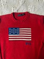 Ralph Lauren gebreide trui Vlag USA - Rood - L, Maat 52/54 (L), Ralph Lauren, Nieuw, Ophalen of Verzenden