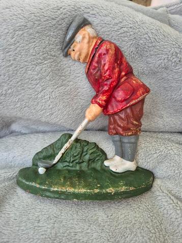 Gietijzeren deurwig, golfer, Ophalen of Verzenden, Gebruikt