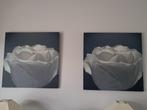2 stijlvolle canvassen met roos, Huis en Inrichting, Ophalen, 50 tot 75 cm, Nieuw, Print
