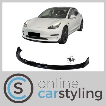 Voorbumper diffuser Tesla Model 3 Performance style Glossy b, Neuf, Autres marques automobiles, Avant, Enlèvement ou Envoi