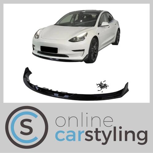 Voorbumper diffuser Tesla Model 3 Performance style Glossy b, Auto-onderdelen, Carrosserie, Bumper, Overige automerken, Voor, Nieuw