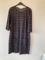 Paars, zwart, beige winterkleed, 3/4 mouwen, Comme ça, 40, Kleding | Dames, Jurken, Maat 38/40 (M), Paars, Zo goed als nieuw, Comme ça