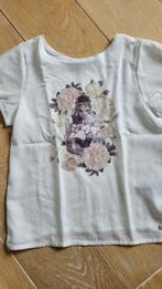 Wit T-shirt met meisje - Terre Bleue - maat 128 (8 jaar), Fille, Chemise ou À manches longues, Utilisé, Enlèvement ou Envoi