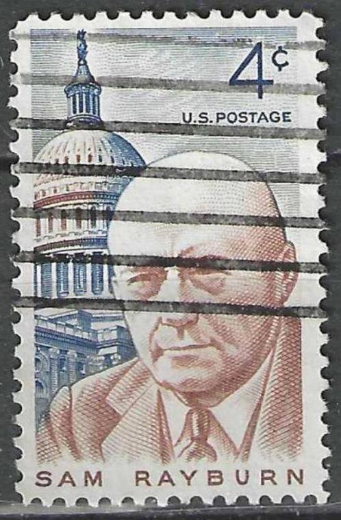 USA 1962 - Yvert 734 - Samuel Taliaferro Rayburn (ST), Postzegels en Munten, Postzegels | Amerika, Gestempeld, Verzenden