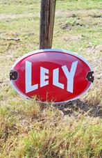 Lely emaille reclamebord🚜, Ophalen of Verzenden, Gebruikt, Reclamebord