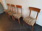 4 Fruithouten stoelen, Vier, Gebruikt, Hout, Ophalen