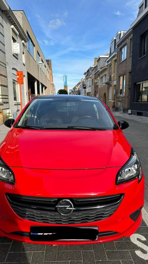 Opel Corsa E, Autos, Opel, Particulier, Corsa, Bluetooth, Essence, Euro 6, 3 portes, Boîte manuelle, Rouge, Noir, Cuir, TVA déductible