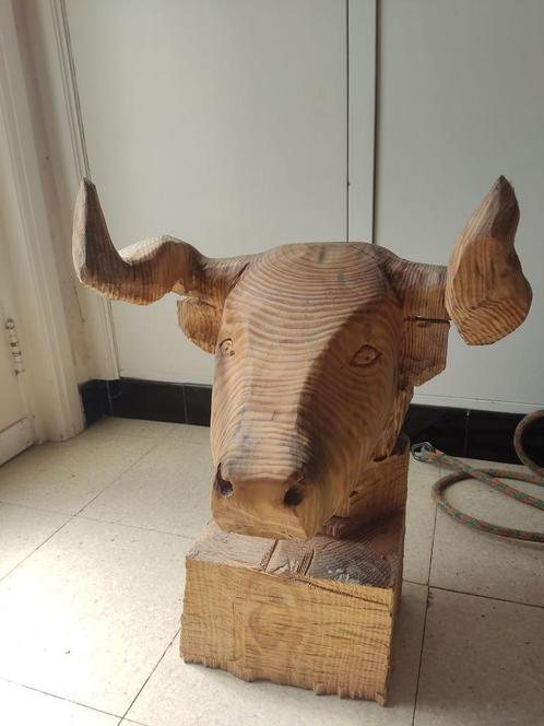 Stier, Antiek en Kunst, Kunst | Beelden en Houtsnijwerken, Ophalen