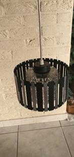 Vintage plafondlamp met glazen kap, Enlèvement, Utilisé