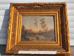 Huile sur carton paysage attribué a jose wolff, Antiquités & Art, Enlèvement ou Envoi