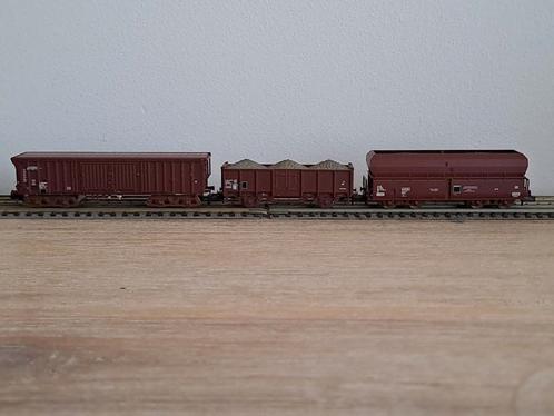 Minitrix set franse spoorwegen goederenwagonnen sncf, Hobby en Vrije tijd, Modeltreinen | N-Spoor, Zo goed als nieuw, Arnold, Ophalen of Verzenden