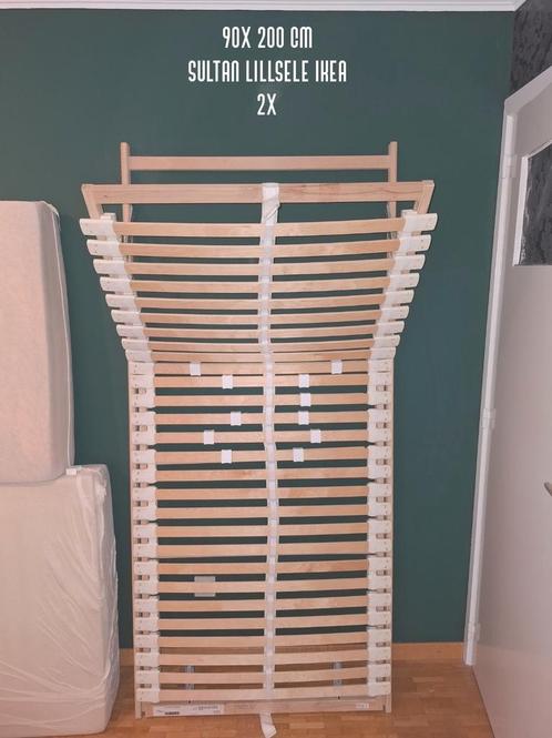 2 Verstelbare lattenbodems 90 x 200 cm -->prijs/stuk, Huis en Inrichting, Slaapkamer | Matrassen en Bedbodems, Ophalen