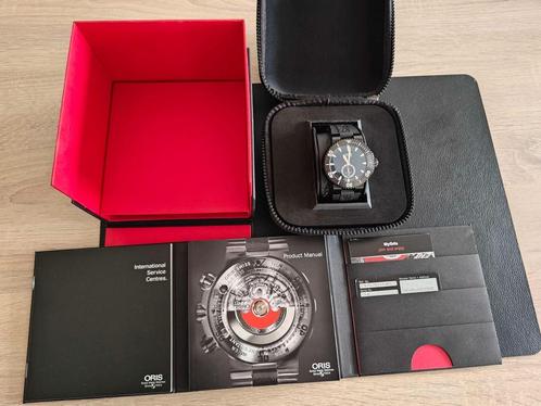 Oris Aquis Titan Small Date, Handtassen en Accessoires, Horloges | Heren, Gebruikt, Polshorloge, Overige merken, Overige materialen