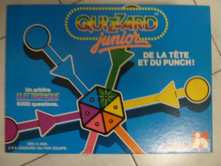 Jeu de table QUIZZARD Junior(1990) (1990de NATHAN 8 ans et +, Hobby en Vrije tijd, Gezelschapsspellen | Bordspellen, Zo goed als nieuw