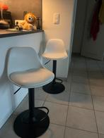 Bar stoelen, 2 tabourets, Comme neuf, Cuir, 60 à 90 cm