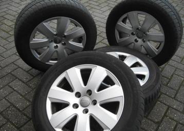 16 inch 5x112 audi velgen met winterbanden 205-60-16 beschikbaar voor biedingen