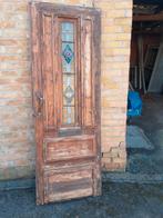 Deur met loodglas, Ophalen, Zo goed als nieuw, Hout