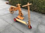 Houten loopfietsje en step, Ophalen of Verzenden, Zo goed als nieuw