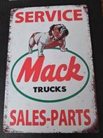 Vintage metalen reclamebord "Mac Trucks" Nieuwe staat, Verzenden, Nieuw, Reclamebord