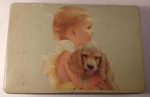 vintage blikken doos - Superchocolat Jacques, Verzamelen, Blikken, Ophalen of Verzenden