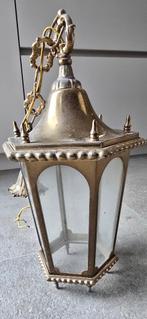 Messing lantaarn voor elektrische lamp, Ophalen, Gebruikt, Metaal, Minder dan 50 cm