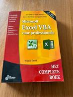 Excel VBA - het complete boek, Livres, Informatique & Ordinateur, Enlèvement ou Envoi, Neuf