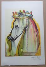 SALVADOR DALI / CHEVAUX DE DALI / KLEURLITHO / 56x36cm, Antiek en Kunst, Ophalen of Verzenden