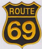 Route 69 stoffen opstrijk patch embleem #1, Motos, Accessoires | Autre, Neuf